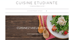 Desktop Screenshot of cuisine-etudiante.fr