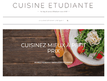 Tablet Screenshot of cuisine-etudiante.fr